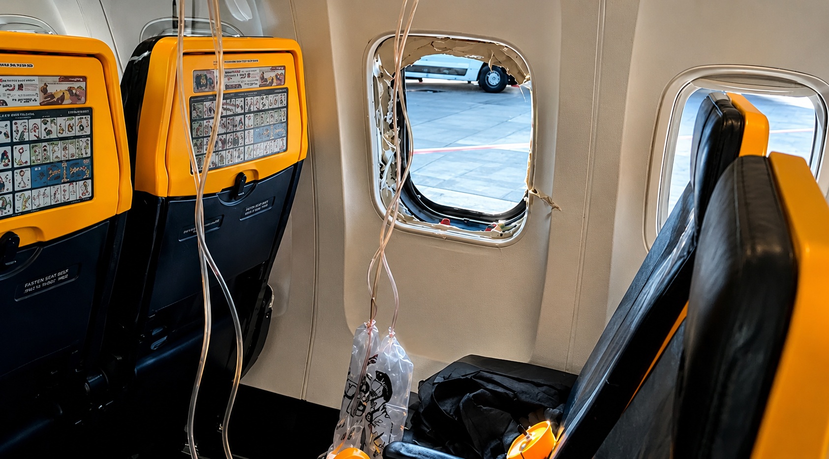 Passagier aus Flugzeug gesogen – Rettung in letzter Sekunde  