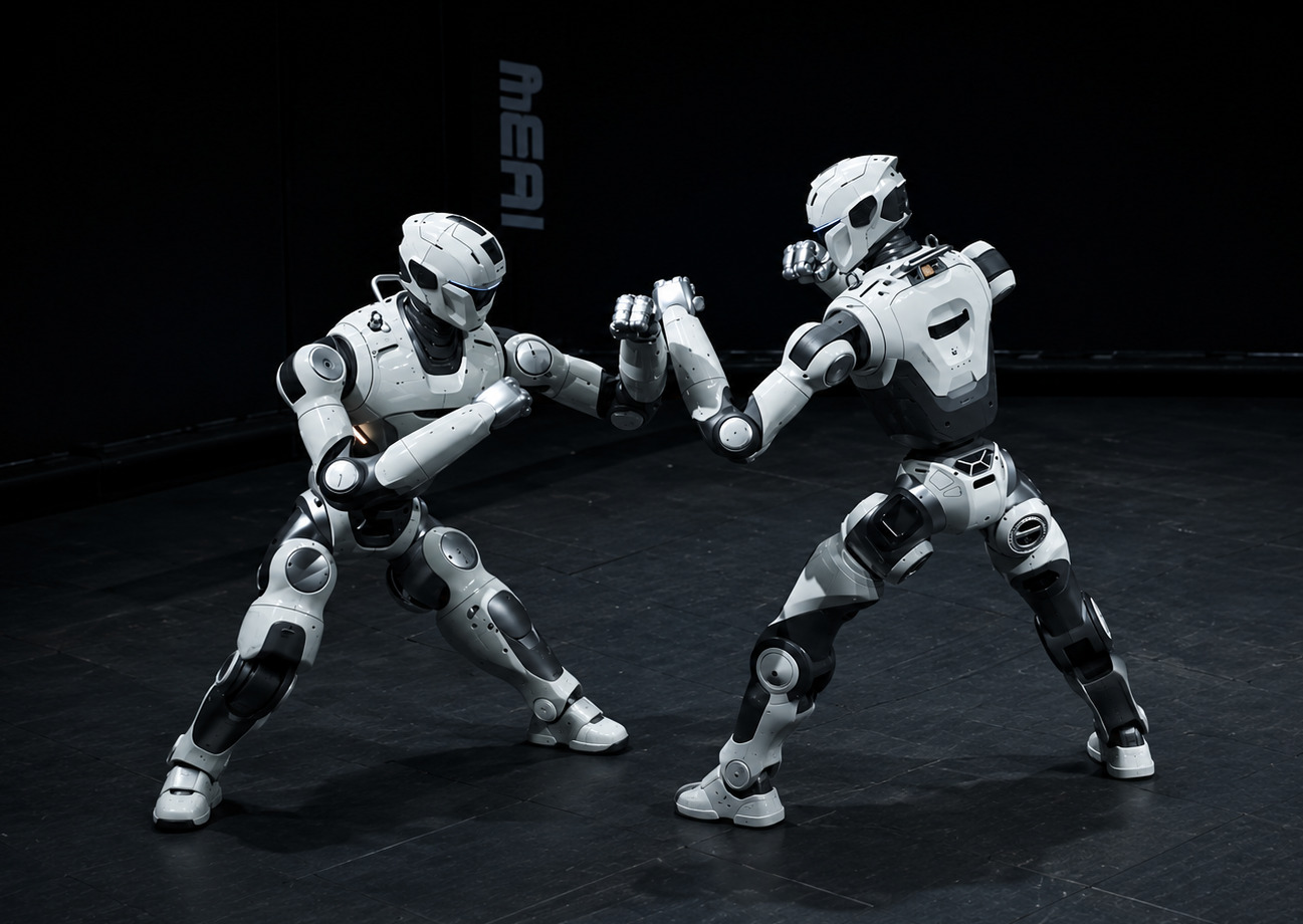 Brutaler Roboterkampf endet mit abgerissenem Kopf